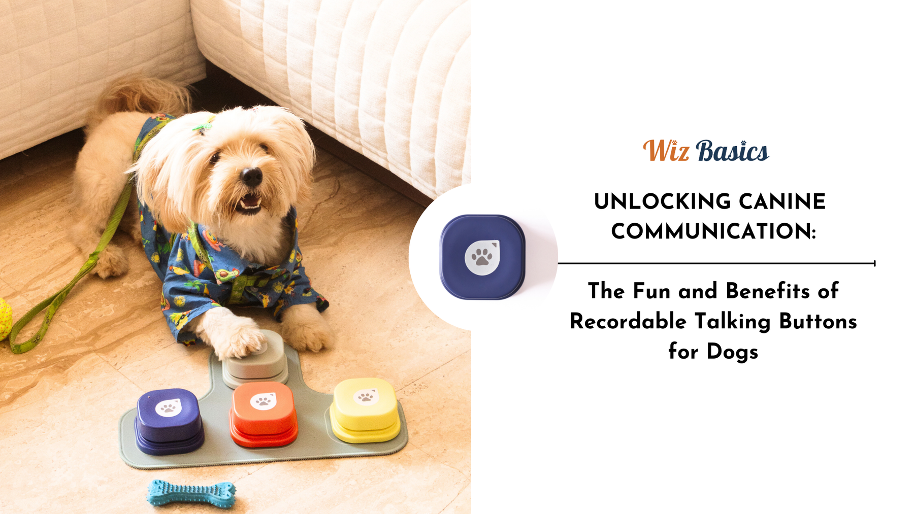 Unlocking Canine Communication: The Fun and Benefits of Recordable Talking Buttons for Dogs