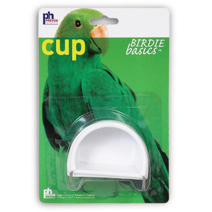 Prevue Pet Products Hanging Half-Round Bird Cage Plastic Cup