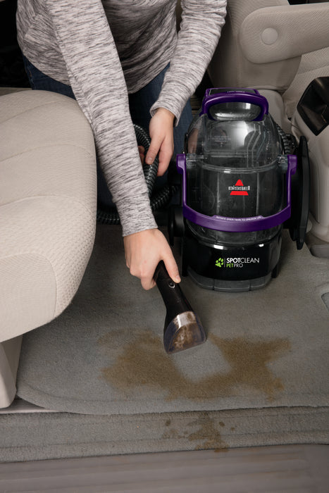 BISSELL SpotClean Pet Pro Portable Carpet Cleaner, Grapevine Purple, Black, Large