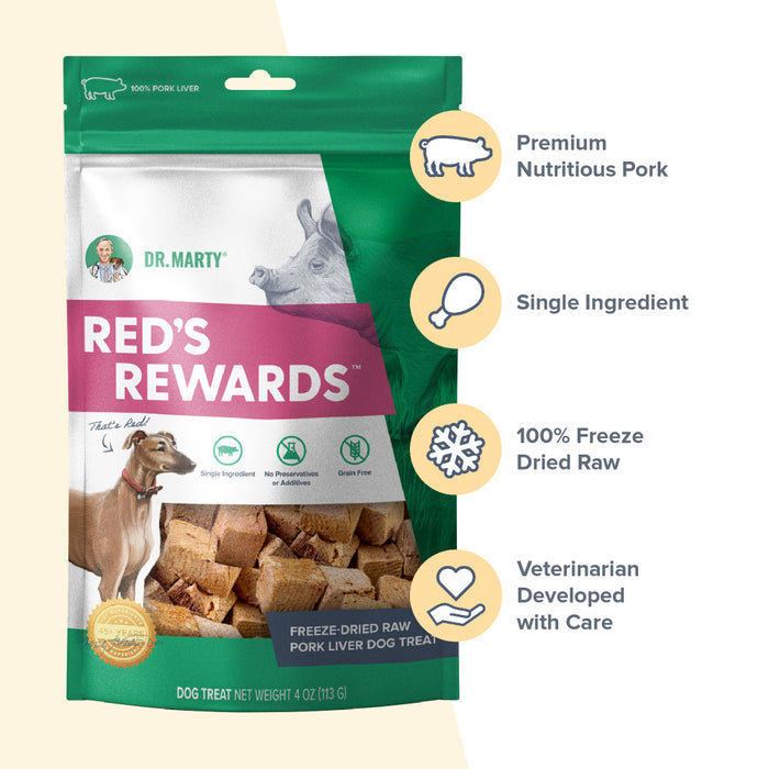 Dr. Marty Reds Rewards Pork Liver Dog Treat