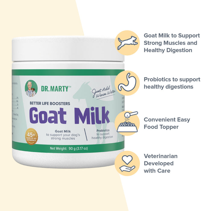 Dr. Marty Goat Milk Better Life Boosters Powdered Supplement for Dogs