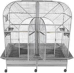 A&amp;E Cage Company Cage à aras double 64"x32" avec séparateur amovible