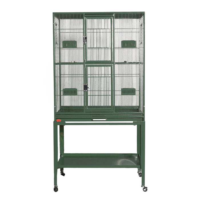 A&E 32"x21" Flight Cage with Feeder Doors