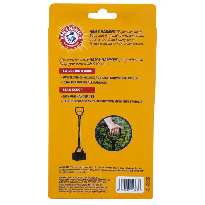 Arm & Hammer Easy-Tie Dog Waste Bags - Pack of 2 - 029695710414