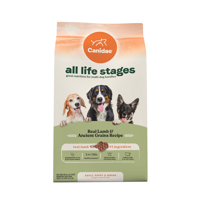 CANIDAE All Life Stages Dry Dog Food Real Lamb & Ancient Grains 27lb