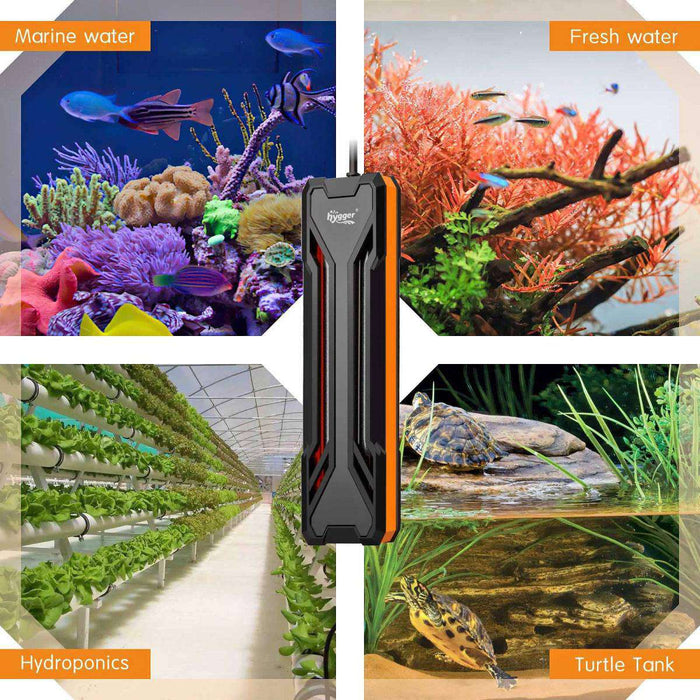 Hygger Submersible Quartz Aquarium Heater with Digital LED Controller - 1000 Watts