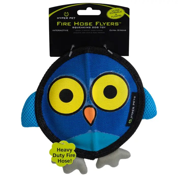 Hyper Pet Fire Hose Flyer Dog toy - Owl - 012575209085