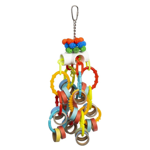 Prevue Pet Products Loops 'n Rings - Playfuls Physical and Mental Bird Toy - 048081602522