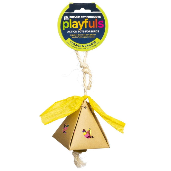 Prevue Pet Products Plucky Pyramid - Playfuls Forage and Engage Bird Toy - 048081602447