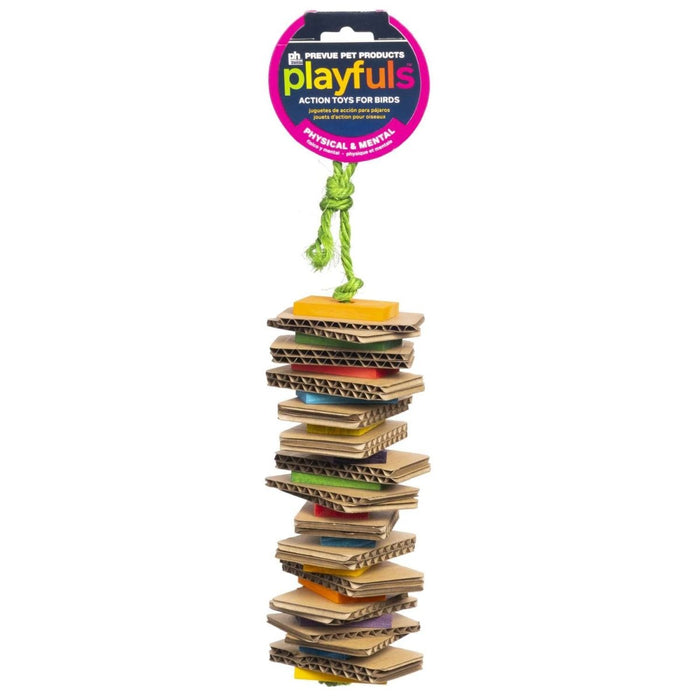 Prevue Pet Products Shredding Stack - Playfuls Physical and Mental Bird Toy - 048081602478