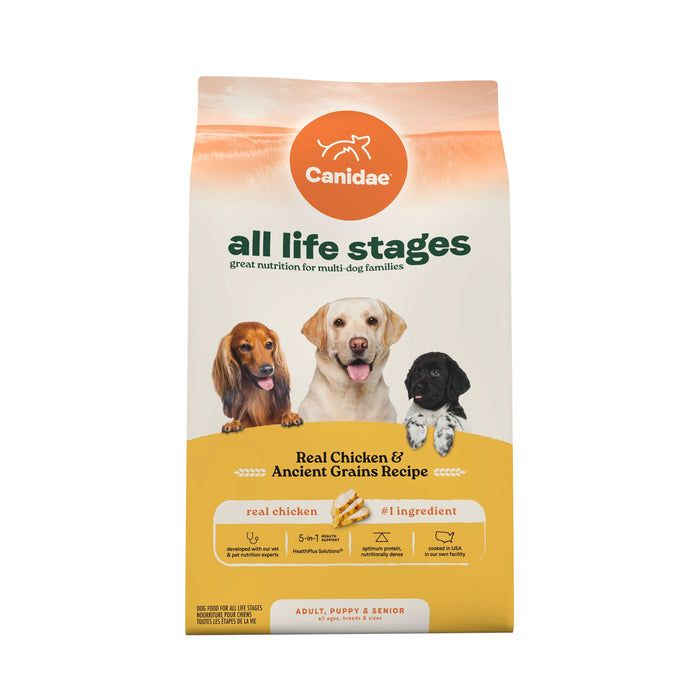 CANIDAE All Life Stages Dry Dog Food Real Chicken & Ancient Grains 40lb