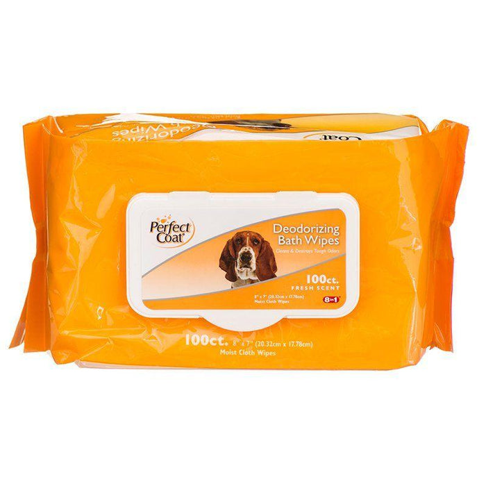 Perfect Coat Deodorizing Bath Wipes for Dogs - shopanimalwiz.com