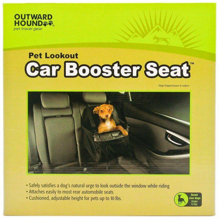 Outward Hound Car Booster Seat - Black - shopanimalwiz.com