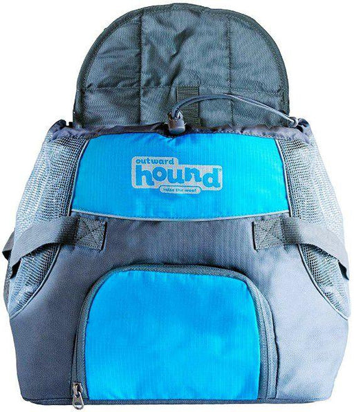 Outward Hound Pet-A-Roo Front Style Pet Carrier - Blue - shopanimalwiz.com