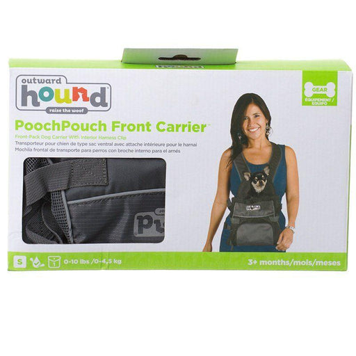 Outward Hound Pet-A-Roo Front Style Pet Carrier - Black - shopanimalwiz.com