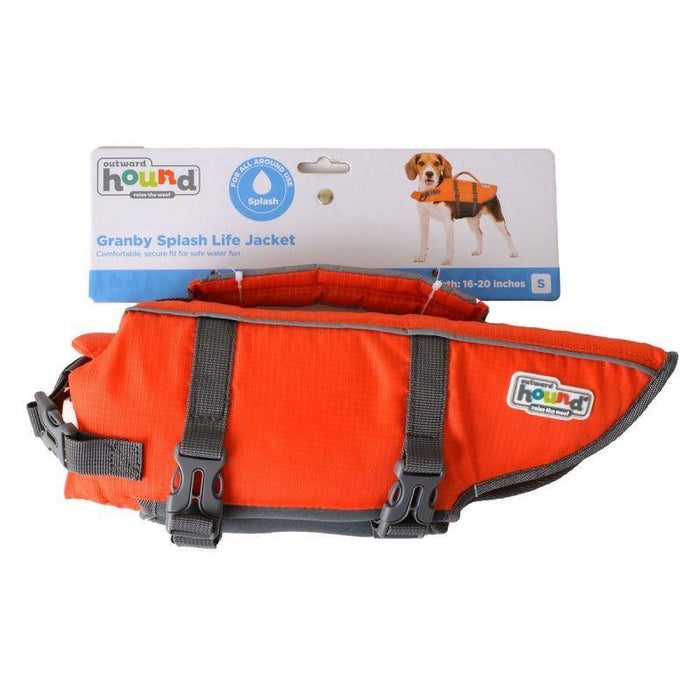 Outward Hound Pet Saver Life Jacket - Orange & Black - shopanimalwiz.com