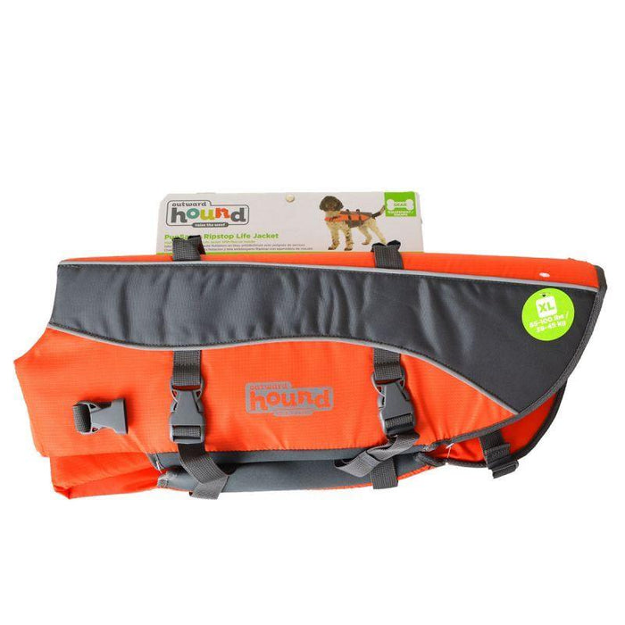 Outward Hound Pet Saver Life Jacket - Orange & Black - shopanimalwiz.com