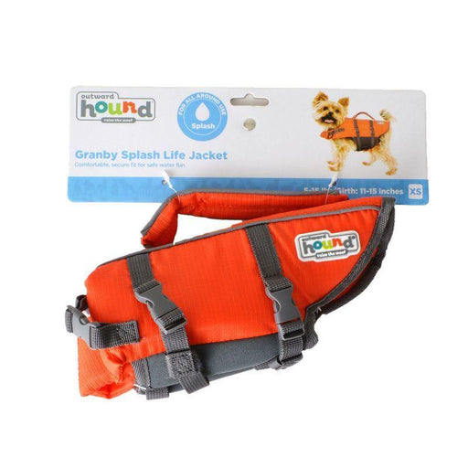 Outward Hound Pet Saver Life Jacket - Orange & Black - shopanimalwiz.com