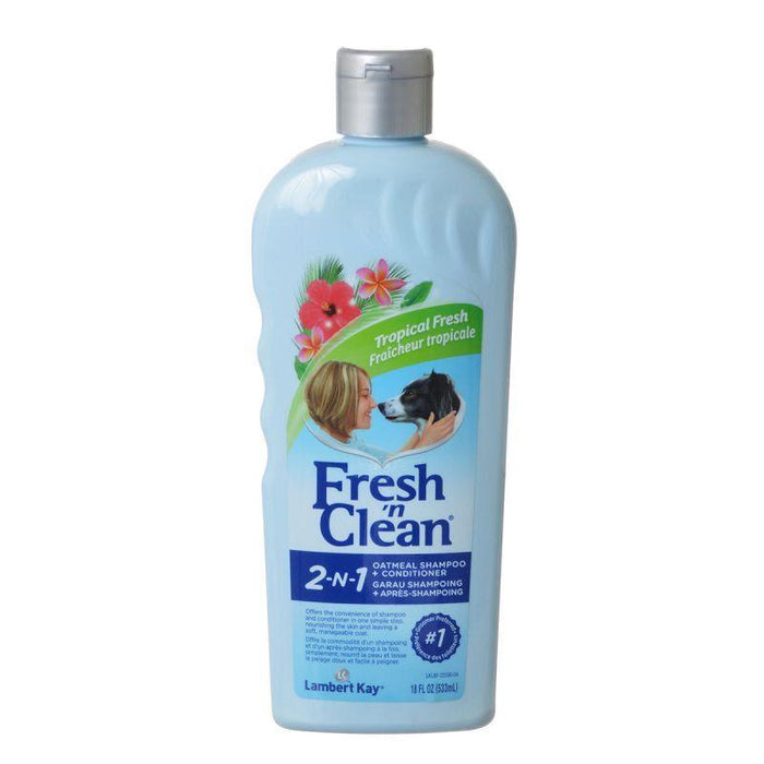 Fresh 'n Clean 2-in-1 Oatmeal & Baking Soda Conditioning Shampoo - Tropical Scent - shopanimalwiz.com