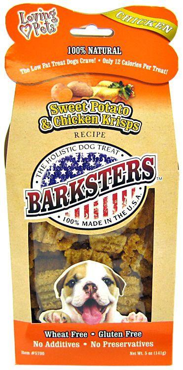 Loving Pets Barksters Sweet Potato & Chicken Krisps - shopanimalwiz.com