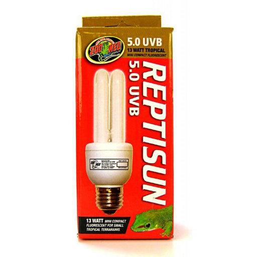 Zoo Med ReptiSun 5.0 UVB Mini Compact Flourescent Replacement Bulb - shopanimalwiz.com