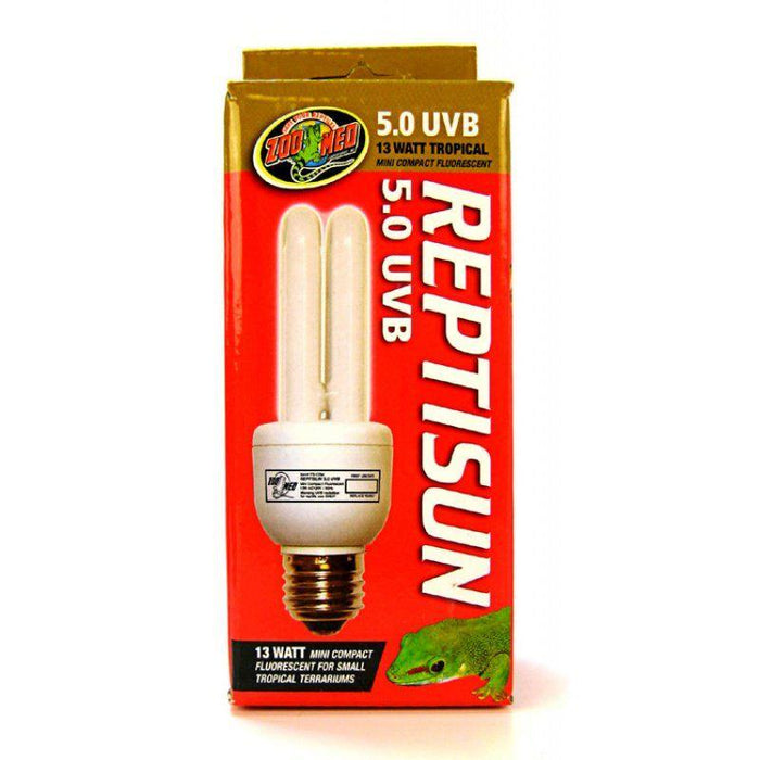 Zoo Med ReptiSun 5.0 UVB Mini Compact Flourescent Replacement Bulb - shopanimalwiz.com