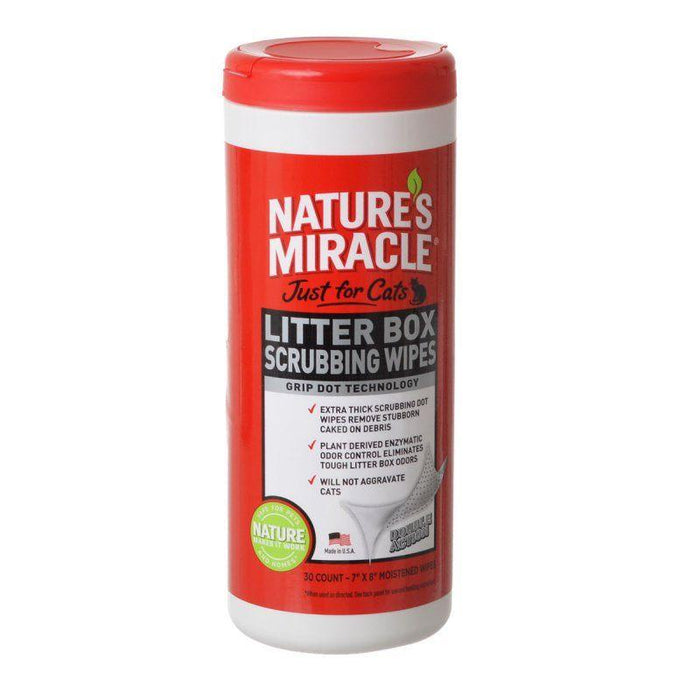 Nature's Miracle Just For Cats Litter Box Wipes - shopanimalwiz.com