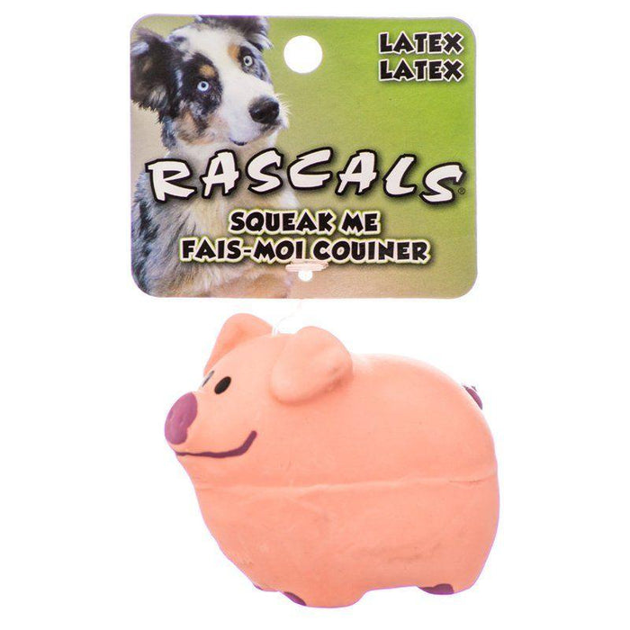 Rascals Latex Pig Dog Toy - Pink - shopanimalwiz.com