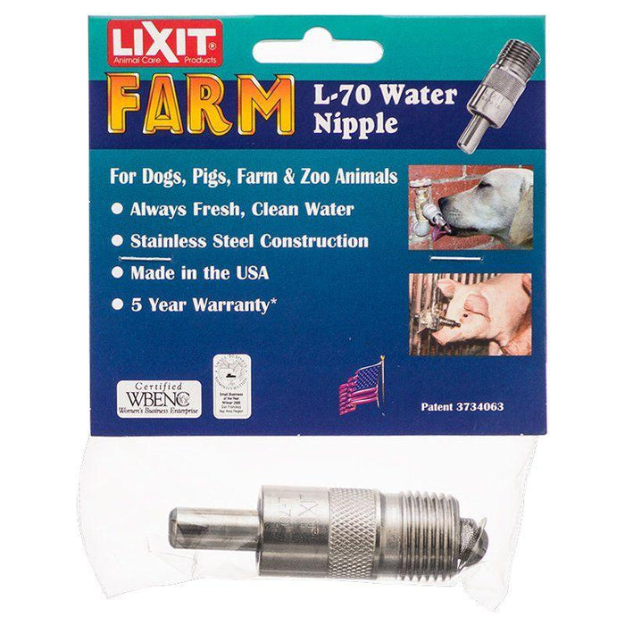 Lixit Water Nipple for Pets, Farm & Zoo Animals - shopanimalwiz.com