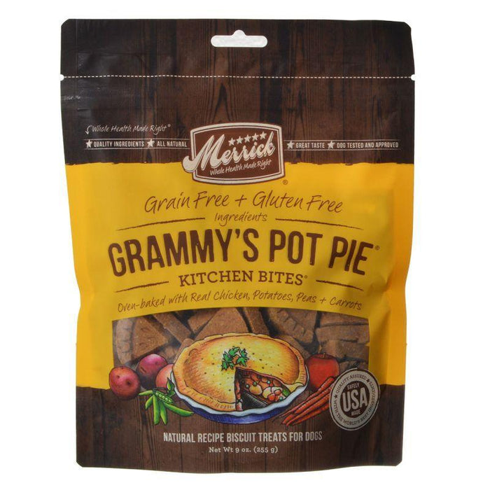 Merrick Kitchen Bites Dog Treats - Grammy's Pot Pie - shopanimalwiz.com