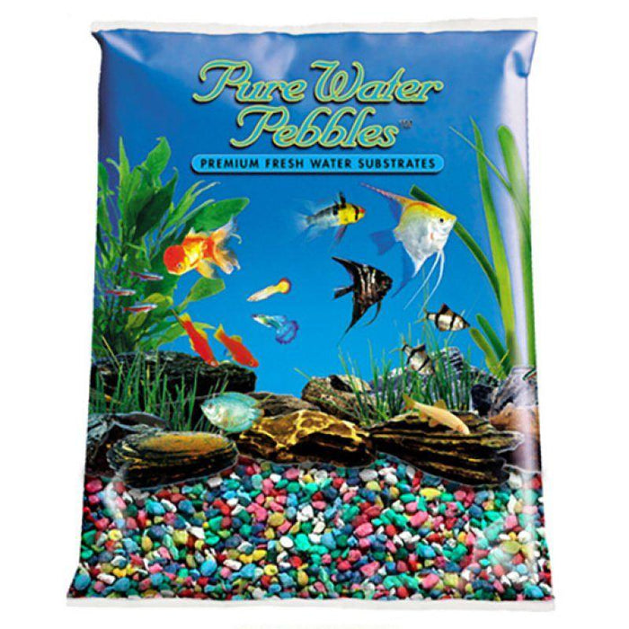 Pure Water Pebbles Aquarium Gravel - Rainbow - shopanimalwiz.com