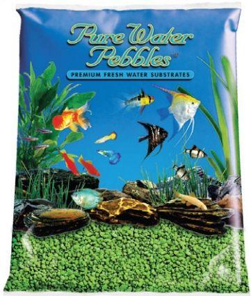 Pure Water Pebbles Aquarium Gravel - Neon Green - shopanimalwiz.com