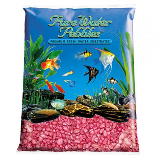 Pure Water Pebbles Aquarium Gravel - Red Frost - shopanimalwiz.com