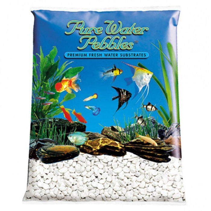 Pure Water Pebbles Aquarium Gravel - Platinum White Frost - shopanimalwiz.com