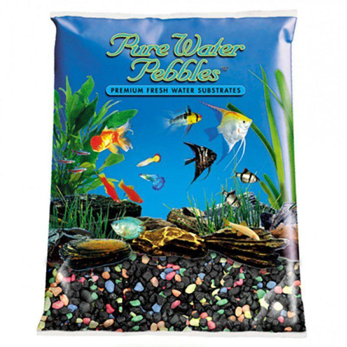 Pure Water Pebbles Aquarium Gravel - Black Beauty Pebble Mix - shopanimalwiz.com