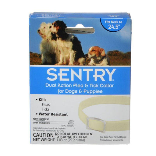 Sentry Dual Action Flea & Tick Collar for Dogs - shopanimalwiz.com