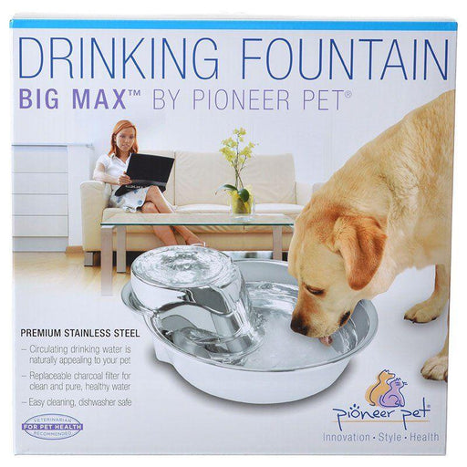 Pioneer Big Max Stainless Steel Drinking Fountain - shopanimalwiz.com