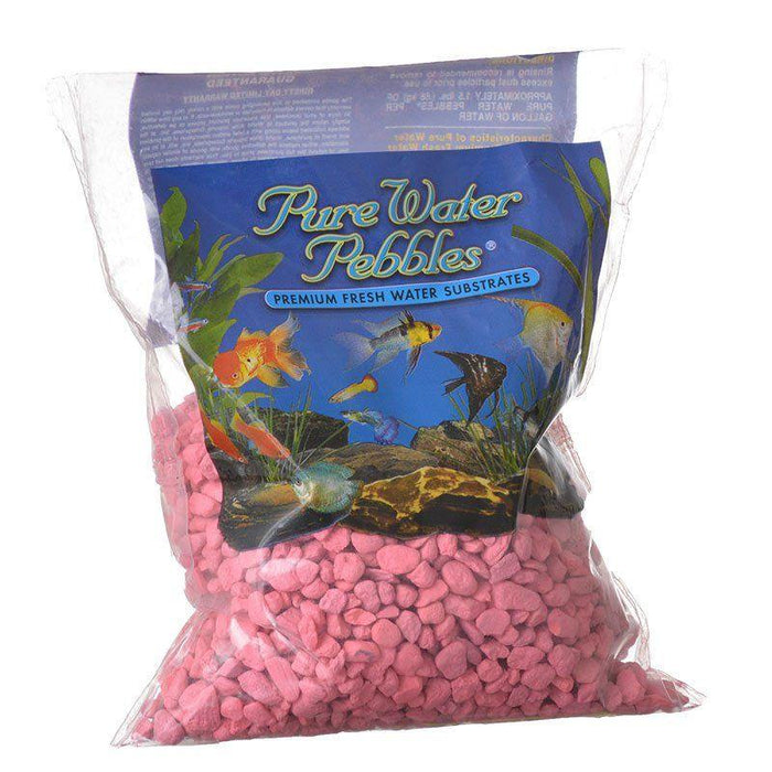 Pure Water Pebbles Aquarium Gravel - Neon Pink - shopanimalwiz.com