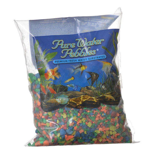 Pure Water Pebbles Aquarium Gravel - Neon Rainbow - shopanimalwiz.com