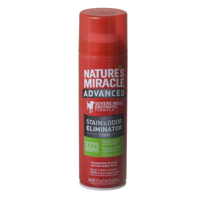 Nature's Miracle Advanced Enzymatic Stain & Odor Eliminator Foam - shopanimalwiz.com