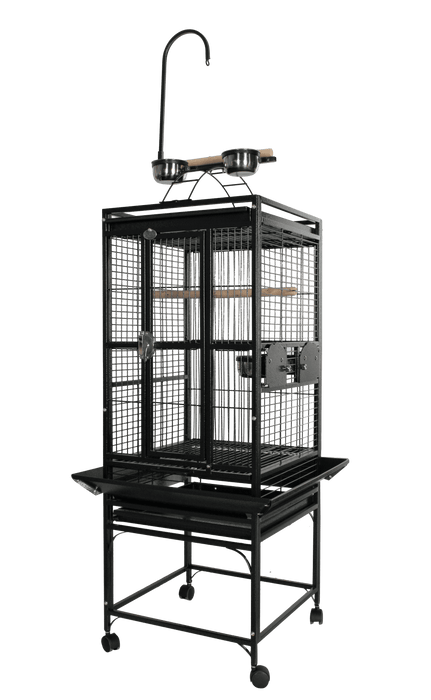 A&E Cage Company 18X18 PLAYTOP 5/8" BAR SPACING 48 LB Bird Cage- 47x20x6 - shopanimalwiz.com