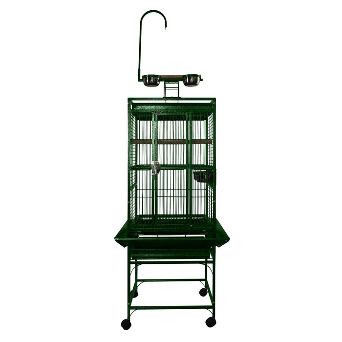 A&E Cage Company 18X18 PLAYTOP 5/8" BAR SPACING 48 LB Bird Cage- 47x20x6 - shopanimalwiz.com