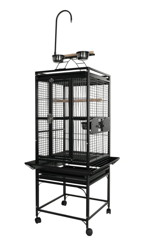 A&E Cage Company 18X18 PLAYTOP 5/8" BAR SPACING 48 LB Bird Cage- 47x20x6 - shopanimalwiz.com