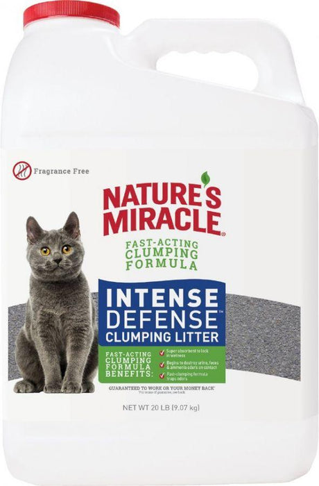 Natures Miracle Intense Defense Fragrance-Free Clumping Cat Litter - shopanimalwiz.com