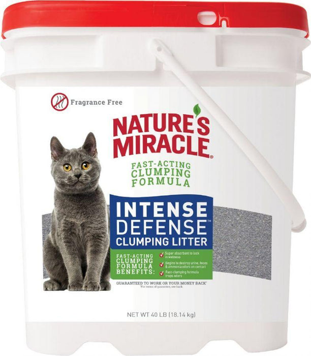 Natures Miracle Intense Defense Fragrance-Free Clumping Cat Litter - shopanimalwiz.com