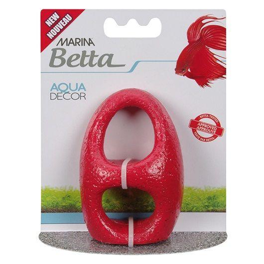 Marina Betta Aqua Decor - Red Stone Archway - shopanimalwiz.com