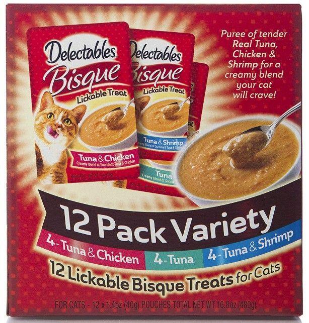 Hartz Delectables Bisque Lickable Treat for Cats - Variety Pack - shopanimalwiz.com