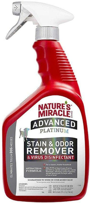 Natures Miracle Advanced Platinum Stain & Odor Remover & Virus Disinfectant - shopanimalwiz.com