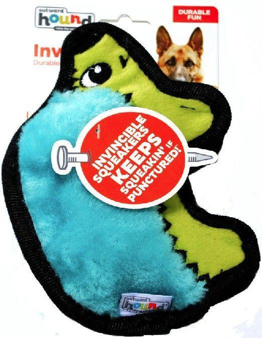 Outward Hound Invincibles Minis Turquoise Hedgehog Dog Toy - shopanimalwiz.com