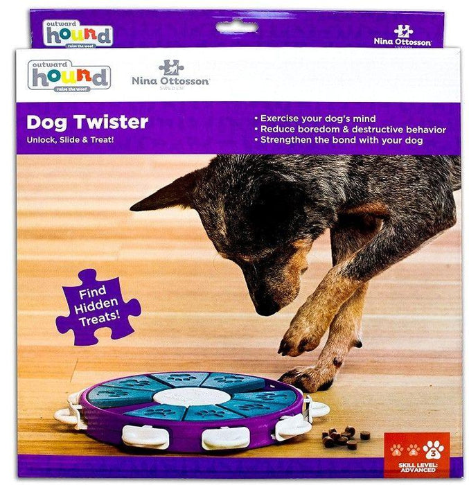 Outward Hound Nina Ottoson Puzzle Dog Twister Dog Game - shopanimalwiz.com